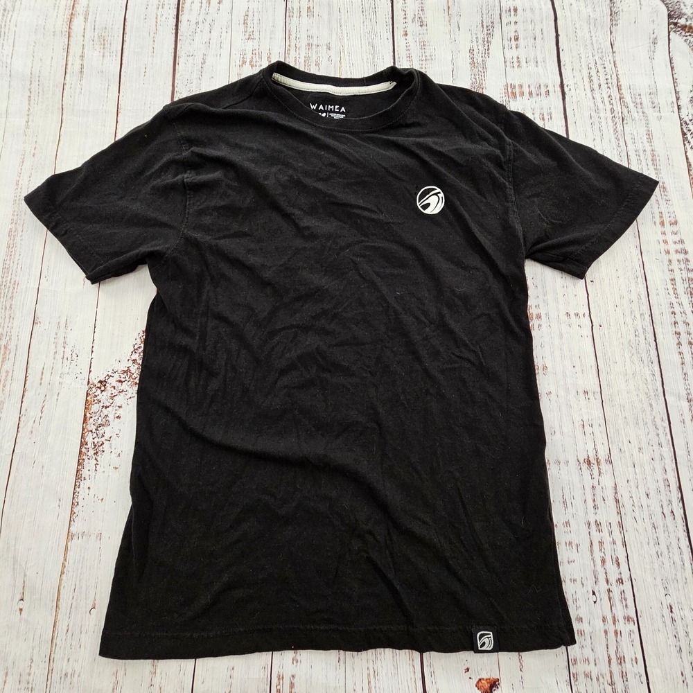 Waimea Wave Catcher‎ Black Short Sleeve Cotton T-Shirt Men's M
